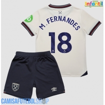 Camisa de time de futebol West Ham United Mateus Fernandes #18 Replicas 2º Equipamento Infantil 2025-26 Manga Curta (+ Calças curtas)